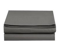 Elegant Comfort Luxury Flat Sheet on Amazon Wrinkle-Free 1500 Premier Hotel Quality 1-Piece Flat Sheet, California King Size, Grey
