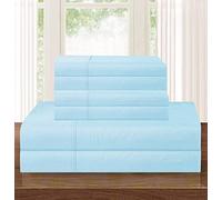 Elegant Comfort Luxury Soft 1500 Premium Hotel Quality Microfiber Wrinkle and Fade Resistant Cozy 4-Piece Bedding Set, Easy All Around Elastic Fitted Sheet, Deep Pocket, Twin/Twin XL, Aqua