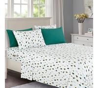 Elegant Comfort Luxury Soft Bed Sheets Holiday Pattern 1500 Premium Hotel Quality Microfiber - Softness Wrinkle and Fade Resistant (4-Piece) Bedding Set, Twin XL, Twill Tree