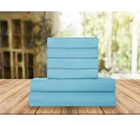 Elegant Comfort Luxury Soft Sheets 1500 Thread Count Percale Egyptian Quality Microfiber Softness Wrinkle and Fade Resistant (6 Piece) Bedding Set, King, Aqua Blue