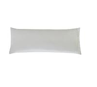 Elegant Comfort Luxury Ultra-Soft 1-Piece Body Pillowcase - 1500 Premium Hotel Quality Microfiber Double Brushed - Wrinkle Resistant, Body Pillowcase Size, Silver