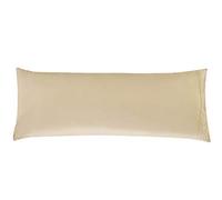 Elegant Comfort Luxury Ultra-Soft 1-Piece Body Pillowcase - 1500 Premium Hotel Quality Microfiber Double Brushed - Wrinkle Resistant, Body Pillowcase Size, Cream