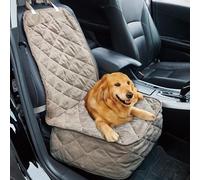Elegant Comfort Premium Front Seat Car Protector for Pets, Luxury Micro Suede Car Seat Cover, Waterproof and Durable, Seat Cover Suited for Heavy Duty Use for Cars, Trucks and SUVs, Cream