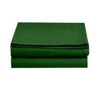 Elegant Comfort Premium Hotel Quality 1-Piece Flat Sheet, Luxury and Softest 1500 Premium Hotel Quality Microfiber Bedding Flat Sheet, Wrinkle-Free, Stain-Resistant, Queen, Hunter Green
