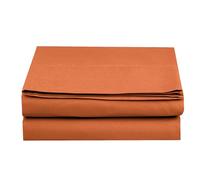 Elegant Comfort Premium Hotel Quality 1-Piece Flat Sheet, Luxury and Softest 1500 Premium Hotel Quality Microfiber Bedding Flat Sheet, Wrinkle-Free, Stain-Resistant, Twin/Twin XL, Coral