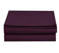 Elegant Comfort Premium Hotel Quality 1-Piece Flat Sheet, Luxury and Softest 1500 Premium Hotel Quality Microfiber Bedding Flat Sheet, Wrinkle-Free, Stain-Resistant, Twin/Twin XL, Purple