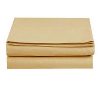 Elegant Comfort Premium Hotel Quality 1-Piece Flat Sheet, Luxury and Softest 1500 Premium Hotel Quality Microfiber Bedding Flat Sheet, Wrinkle-Free, Stain-Resistant, King, Gold