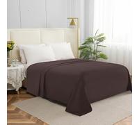 Elegant Comfort Premium Hotel Quality 1-Piece Flat Sheet, Luxury & Softest 1500 Thread Count Egyptian Quality Bedding Flat Sheet, Wrinkle, Stain and Fade Resistant, Twin/Twin XL, Chocolate