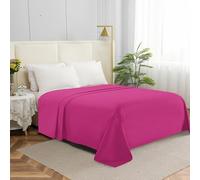 Elegant Comfort Premium Hotel Quality 1-Piece Flat Sheet, Luxury & Softest 1500 Thread Count Egyptian Quality Bedding Flat Sheet, Wrinkle, Stain and Fade Resistant, Full, Pink