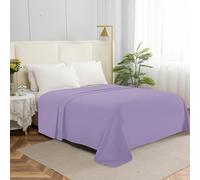 Elegant Comfort Premium Hotel Quality 1-Piece Flat Sheet, Luxury & Softest 1500 Thread Count Egyptian Quality Bedding Flat Sheet, Wrinkle, Stain and Fade Resistant, King, Lilac