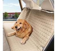 Elegant Comfort Premium Pet Car Seat Cover for Back Seat, Luxury Microfiber Car Seat Protector, Heavy Duty and Durable, Non-Slip and Waterproof Car Seat Cover for Trucks, Cars, and SUVs, Cream