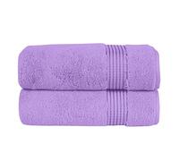 Elegant Comfort Premium Turkish Cotton 2 Pack Bath Towel Set - 27 x 54 inch, Luxurious Hotel Spa Quality 100% Turkish Cotton 2PC Bath Towel Set - Highly Absorbent - Soft Bathroom Towels, Lilac