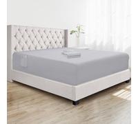 Elegant Comfort Super Soft Bulk 2-Pack Extra Deep Pocket 1500 Premium Hotel Quality Microfiber Fitted Sheet for High Mattress up to 21" inch with Double Sided Smart Pockets, California King, Silver