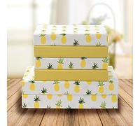 Elegant Comfort Ultra-Soft Double Brushed 6-Piece Microfiber Sheet Set. Beautiful Tropical Patterns, and Vibrant Solid Colors, Luxury, All-Season Bed Sheet Set - Pineapple, Full