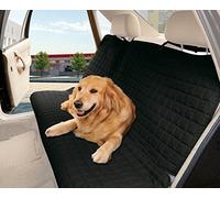 Elegant Comfort Waterproof Premium Quality Bench Car Seat Protector Cover (Entire Rear Seat) for Pets, Black