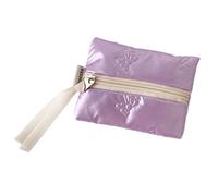 Elegant compact packages with secure zips, holds cards, cash, ideal for pocket bag, organisation, tiny accessory bag, Purple, Mass Beauty