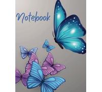 Elegant Composition Notebook | Bright Pretty Butterflies | College Ruled Notebook | Butterflies Notebook College Ruled | Large 8.5 x 11 Inches | A4 Notebook | 100 Pages | For Teens and Adults