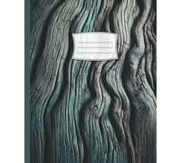 Elegant Composition Notebook-college ruled with Green Wood Effect 120 Lined Pages with index: Perfect as a gift or for personal use - Natural green ... Cover, Ideal for Notes and Ideas with index
