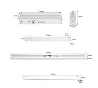 Elegant Concealed Hydraulic Door Closer with for-Quiet Adjustable Closing Speed, Aluminum Alloy Build, Fits 35mm+ Thick Doors for Home or Hotel Use