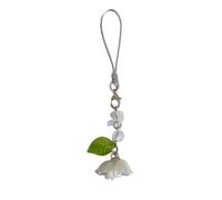 Elegant Convallaria Phone Chains Beaded Phone Strap Keychain Simple Portable Bags Backpack Keys Decoration Lanyards For Around The Neck