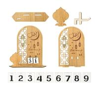 Elegant Countdown Calendar Desktop Keepsake Ornament For Holy Month Festive Celebration And Home Decoration (A, One Size)