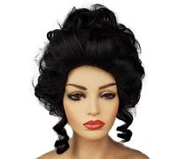Elegant Court Style Vintage Roman Curly Wig Cap for Cosplay and Historical Reenactments Curly Full Wig for Women