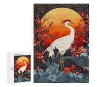 Elegant Crane Sunset Art Puzzle 1000 Teile Schwer Puzzle Spielzeug Lernspiel Impossible Herausforderungsspielzeug Für Erwachsene Kinder 300 PCS