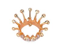 Elegant Crown Design Nail Art Brush Holder Set - Stainless Steel Manicure Storage with Rhinestone Details - Easy-to-Clean Cosmetic Holder for Tools and Accessories (1) (2) (3)