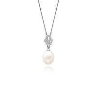 Elegant Crown Real Natural Freshwater Pearl Beads Necklace Jewelry Wedding Party Pendant Necklaces For Women