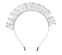 Elegant Crowns Headband with Lace Ornament Happy Birthday Adds a Touch of Fashion to Any Birthday Celebration or Event