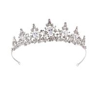 Elegant Crystal Bridal Crown for Women Height Wedding Headdress for Brides Special Occasions Prom Parties Silver Rhinestone Design