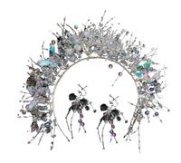 Elegant Crystal Butterfly Headband For Female Fashion Flower Hairband Ear Clip Travel Hairhoop Bride Wedding Hairhoop