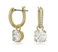 Swarovski Stilla Drop Earrings Stainless Steel 5638802 - Woman - Stainless Steel Gold 18 mm