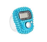 Elegant Crystal Embellished Finger Counter with Decorative Stone Great for Multipurpose Use in Different Scenario Lightweight Clickers Counter