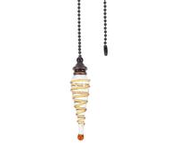 Elegant Crystal Fan Pull Chain with Beautiful Hanging Pendant Unique Ceiling Fan Light Chain Accessory for Workshop and Party Delicate Design