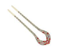 Elegant Crystal Filigree Hair Stick Buyao For Girls Ancient Chinese Hairpin Traditional Hanbiuk Decorative Cosplay