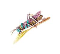 Elegant Crystals Grasshopper Brooch Versatile Accessory For Formal Event Daily Wear Outfits Grasshopper Brooch, one size, As described