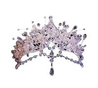 Elegant Crystals Tiaras Portable For Bridal Silver Princess Crowns Headband Hair Accessory For Wedding And Pageant Crystals Crowns Bridal