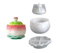 Elegant Cup Storage Jar Silicone Mold with Lid for Jewelry Organizing Soft, Flexible, Easy to Use Silicone Cup Mold