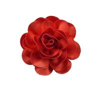Elegant Dainty Satin Fabric Rose Flower Extra Large Big Brooches Pins Silk Camellia Flower Oversized Brooch Pin Wedding Party Dance Banquet Dress Accessories Jewelry Gifts for Women, Alloy Steel, no