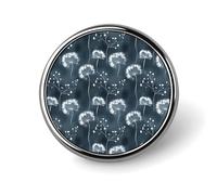 Elegant Dandelion Print Enamel Pins for Backpack - Cute Jacket Coat Hat Bags Badge Pins, Funny Unique Novelty Button Pin Women Men Fashion Jewelry Accessories