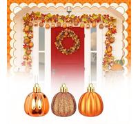Elegant Decorative Hanging Ornament for Home Wall Door Window Garden Patio Wedding Party Festival Celebration Ideal for Xmas and Thanksgiving 24PCS (Gold, 3CM)