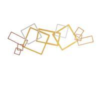 Elegant Decorative Metal Wall Accessory, 45 x 116 cm, 100% Steel (1.5 mm) | Gold, Silver & Copper Finish | Perfect for Modern Home Decor