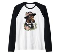 Elegant Derby Horse Mint Julep Southern Race Day Raglan Baseball Tee