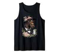 Elegant Derby Horse Mint Julep Southern Race Day Tank Top
