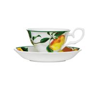 Elegant Design Apple Cup And Saucer, Durable Cup And Saucer, Bone China Small Cup And Saucer For Bedroom