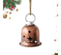 Elegant Design: Christmas bells with nostalgic jingle tones add timeless holiday cheer, perfect for porch or wall decor to create a festive ambiance in your home during the winter season