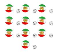 Elegant Design Iran Flag Pin Lightweight Stainless Steel Accessory Ideal for Gifts Stainless Steel Brooch Iran Flag