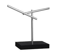 Elegant Desktop Motion Sculpture Executive Perpetual Swinging Art for Home and Décor (Silver1, 22.5X32.5cm)