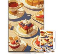 Elegant Dessert Table Still Life Jigsaw Puzzles 1000 Pieces for Teenagers Mindful Learning Fun Game Unique Gift for Joyful Celebrations Size 38x26cm
